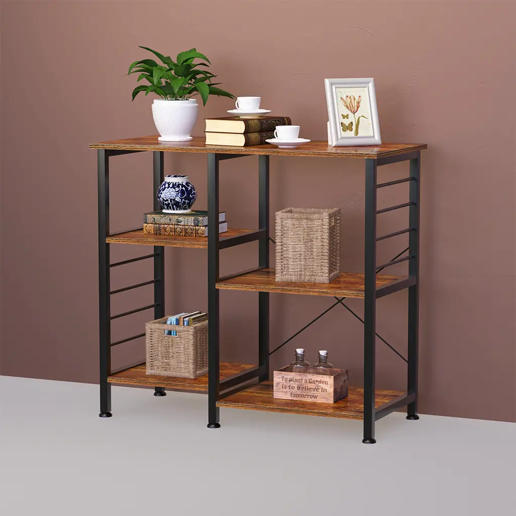 steel wood shelves