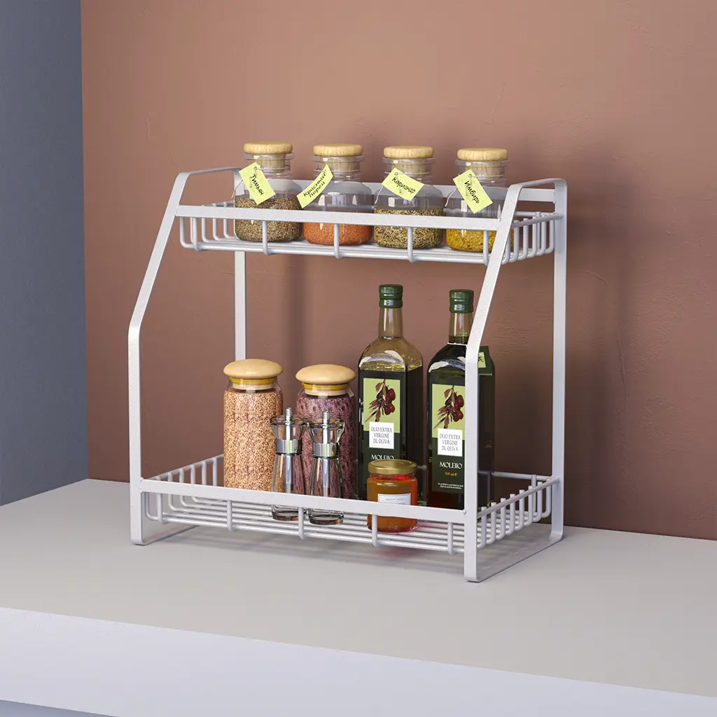 steel spice rack