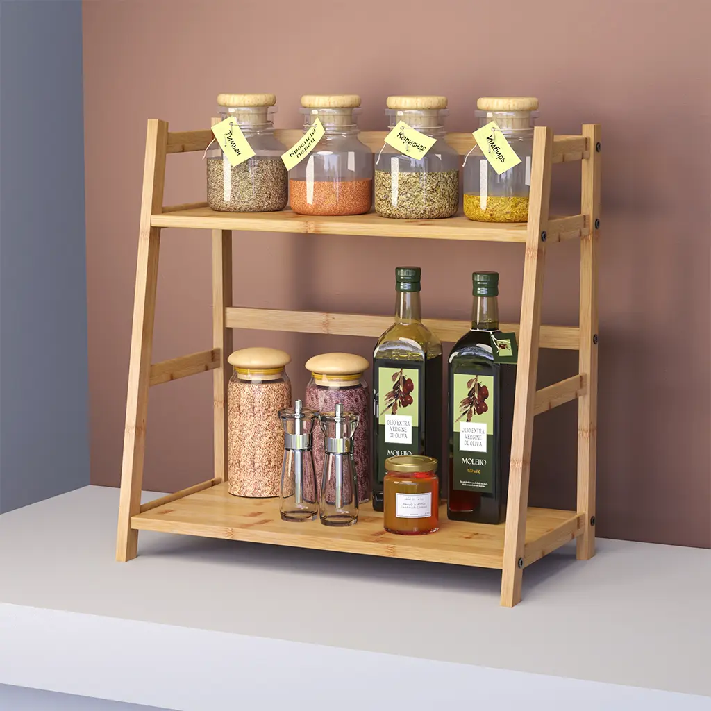 bamboo spice racks