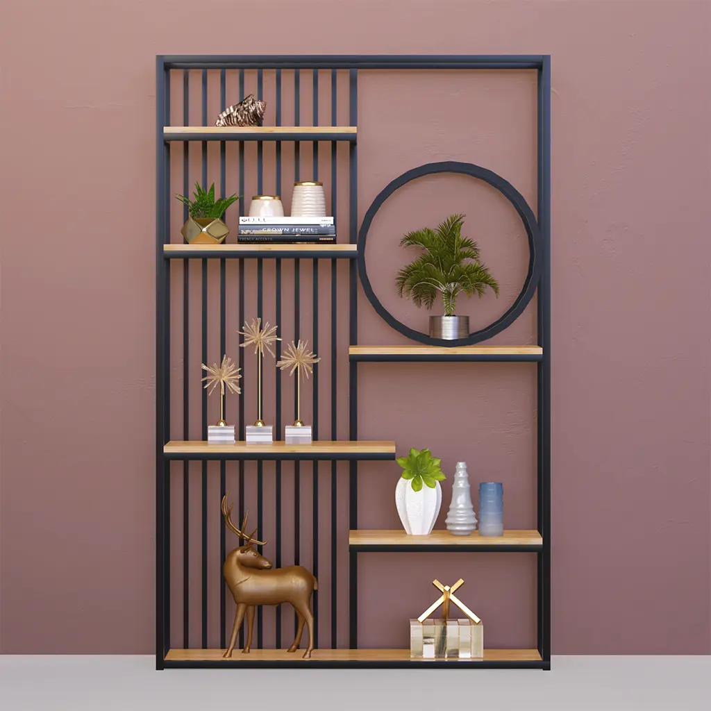 steel bamboo display racks