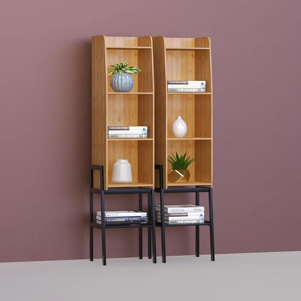 metal bamboo shelves